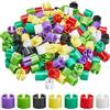 GORGECRAFT 210pz 7 Colori Marcatori per Vestiti Vuoti Etichette Colorate per Grucce Kit di Assortimento di Indumenti in Plastica Adatti per Asta 9.5mm Etichette Numeri A Scatto Codifica A Colori