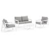 BIZZOTTO Sirenus Set Salotto Bianco Completo di Cuscini Bizzotto