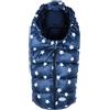 PICCI Sacco Termico Star Picci per Carrozzina/Ovetto Blu Stelle Bianche