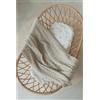 BAMBOOM Coperta Culla 100x75 Wrinkled + Spugna Peluche Oyster Grey - REGISTRATI! SCOPRI ALTRE PROMO