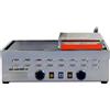 D.L. SERVICE Piastra panini elettrica piano rigato 2 termostati e 1 calotte - cm 58 x 37 x 25 h