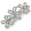 CELESTE Srl Becco 3 Fiori Strass Celeste 1 Pezzo