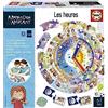 Educa - Learning is Fun - The Hours, Gioco educativo per Bambini dai 5 Anni Che impareranno a Leggere l'ora, Manipolare Gli Aghi e Mettere in Pratica I Concetti del Tempo (19601).