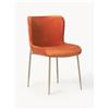 Westwing Collection Sedia imbottita in velluto Tess -