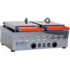D.L. SERVICE Piastra panini elettrica piano liscio - 2 termostati e 2 calotte - cm 58 x 37 x 25 h