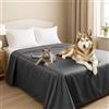 Byour3 - Copriletto Matrimoniale SUPER IMPERMEABILE Animali Antimacchia Protezione Letto Singolo Piazza e Mezza Antipelo Antimuffa Gatto Cane Bambini Coperta Lavabile (Piombo, Matrimoniale)