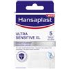 Hansaplast Cerotti Ultra Sensitive XL, morbidi e delicati per pelli molto sensibili, 5 pezzi pz Cerotto