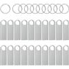 ABLAZE Chiavetta USB 8 GB 20 pezzi impermeabili Pen drive 8 GB, in metallo confezione da 20 pezzi per laptop, computer, TV, auto