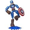 Marvel Avengers E7869 Marvel Bend and Flex Action Figure Toy, 6-Inch Flexible Captain America, Includes Accessory, Ages 4 and Up, Multicolor