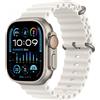 Apple Watch Ultra 2 GPS + Cellular, Cassa 49mm in Titanio con Cinturino Ocean Bianco - MREJ3TY/A