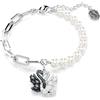 SWAROVSKI BRACCIALE CIGNO NERO E BIANCO, PLACCATO RODIO 5705720