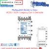 Lem Elettronica Multiswitch Ibrido Con 4 Cavi dCSS / SCR / Legacy a 4 Derivate