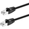 Monoprice Cavo Patch Cat6A 9,1 m Nero a Doppia schermatura (S/FTP) 26AWG 10G Puro Rame Nudo antigroviglio RJ45 Serie Fullboot Cavo Ethernet