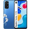 Xiaomi Redmi Note 11S Smartphone, Display Amoled 6.43 Pollici, 90 Hz, Fhd+, Mediatek Helio G96, Fotocamera Professionale 108 Mp, 5000 Mah, Twilight Blue, 6+64 Gb