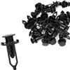 A ABSOPRO Paraurti Fermi Rivetti blocceggio per Toyota Plastica Nero(30Set)