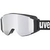 Uvex g.gl 3000 TOP, occhiali da sci unisex, polarizzato, con lente intercambiabile, black/silver-brown, one size