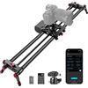 NEEWER 120cm Motorizzato Slider per Fotocamera, Controllo Wireless via APP in Fibra di Carbonio, Supporta Modalità Video, Fotografia Time Lapse, Orizzontale, Tracking & Riprese a 120° (ER1-120)