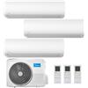 MIDEA CONDIZIONATORE MIDEA EXTREME TRIAL SPLIT 9000+12000+12000 BTU INVERTER R32 M3OA-27HFN8-Q A++ WIFI