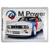 Nostalgic-Art Targa retrò, 30 x 40 cm, BMW Motorsport - M Power E30 - Idee regalo per amanti degli accessori BMW, in metallo, design vintage