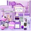 Ledeak Set Regalo per Donne, Regalo Donna Compleanno Set Regalo Bagno di Lavanda da 10 pezzi, Idee Cofanetto Regalo Donna, Regalo di Anniversario Natale per Amica, Moglie, Mamma, Sorella