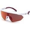 Adidas SP0015 Occhiali, Bianco, Lenti Roviex Specchiato Uomo