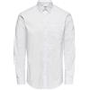 Only & Sons Onsneil Life LS Organic Oxford Shirtnoos Camicia, Bianco, M Uomo