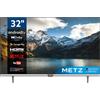 Metz Smart TV, Serie MTC6110, 32" (81 Cm), HD LED, Wi-Fi, Android TV, HDMI,ARC, USB,