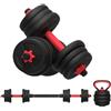 TimeBreak Fitness set 2 in 1 manubrio e bilanciere regolabili da 40 kg