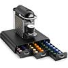 CEP 2230060011 Organizzatore cialde per macchina da caffè, in plastica, colore: nero, 3 cassetti