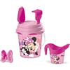 Mondo Toys Disney Minnie Bucket Set, Set Mare Renew Toys con Secchiello, Paletta, Rastrello, Setaccio, Formina, Annaffiatoio Inclusi, 18833