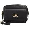 Calvin Klein RE-Lock Camera Bag W/Flap K60K610762, Borse a Tracolla Donna, Nero (CK Black), OS