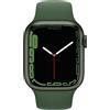 Apple Watch Series 7 Alluminio 41 mm (2021) | GPS | verde | Cinturino Sport Trifoglio