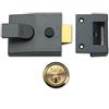 Yale Locks, 89DMGPB, Chiavistello standard con cilindro in ottone, asse maniglia 60 mm