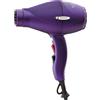 Gammapiù GAMMAPIU' Asciugacapelli Professionale E-T.C. Light, Phon per Capelli Leggero (430gr), Phon Professionale Compatto, solo 18,5 cm, Griglia Rivestita in Tormalina, W1800-2100 (Spina ITALIA, Viola opaco)