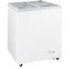 Ristoattrezzature Congelatore a pozzetto 78x68x83,2h cm 200 lt -18-22°C con ante in vetro scorrevoli