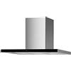 FABER Cappa decorativa da parete, 90 cm, 67 dB, 530 m3/h, in acciaio inox/nero, 5649940