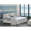 Talamo Italia Letto Matrimoniale Elisabetta, Letto Contenitore con Rivestimento in Tessuto, 100% Made in Italy, Apertura Frontale, Adatto per Materasso Cm 160x190, Bianco