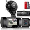 Abask Dash Cam per Auto, 1080P, Visione Notturna a Infrarossi, HDR, G-Sensor, Monitor di Parcheggio 24H