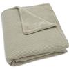 Jollein 517-511-67054 - Coperta per neonati con pelliccia di orsacchiotto, Basic Knit Olive (75 x 100 cm)