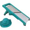 Euronovità Srl AFFETTAVERDURE AFFETTATRICE MULTIUSO ACCIAIO MANDOLINA LAMA SLICER,VISTO IN TV,EURONOVITA' (VERDE)