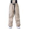 Sunnyuk Pantaloni Neve Uomo, Tuta Sci Uomo Pantaloni Curvy Impermeabile Pantalone Termici da Neve Tuta Snowboard Invernale Salopette Elasticizzati Taglie Forti Sci Montagna