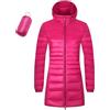 Generico Blauer Donna Giubbotto Piumino Donna Taglie Forti Piumino leggero oversize da donna con cappuccio tinta unita oversize Piumino Donna Con Cappuccio Piumino Donna Bianco (Hot Pink, XXL)