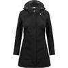 K-Way Giacca Trench Donna con 3 Strati di Nylon, Fodera in Jersey, Cuciture termonastrate, Lunghezza Media, vestibilità Slim, Tasche con Zip, Logo in Silicone, Colletto a Camicia, Cappuccio