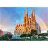 AveJoys Puzzle per adulti 1000 pezzi Sagrada Familia 27,56 x 19,69 pollici puzzle per adulti gioco educativo gioco sfida giocattolo 1000 pezzi punti di riferimento puzzle per adulti