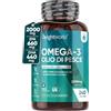 WeightWorld Omega 3 Olio di Pesce 2000mg Alto Dosaggio, 660mg EPA e 440mg DHA, Vista, Cuore, Cervello, 240 Olio di Pesce Omega3 Softgel (Scorta per 4 Mesi) Integratore Fish Oil e Acidi Grassi Essenziali EPA DHA