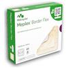 Mepilex Border Flex 7,5 x 7,5 cm, medicazione sterile in schiuma di silicone, 5 pezzi.