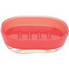 Excelsa Portasapone bagno plastica rosso trasparente 46945