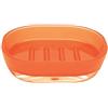 Excelsa Portasapone bagno plastica arancio trasparente 46927