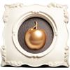 Blogo design Blogo Quadro Apple Gold in Poliresina colore bianco sporco