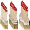 HARDY WORKING TOOLS M7 Flachpinsel-Set 15-teilig, Breite 1 Zoll-5 Stück, Breite 1,5 Zoll-5 Stück, Breite 2 Zoll-5 Stück, Malerpinsel Set mit Holzgriff, Lackierpinsel 15PCS, Serie *30*, A0280-030500